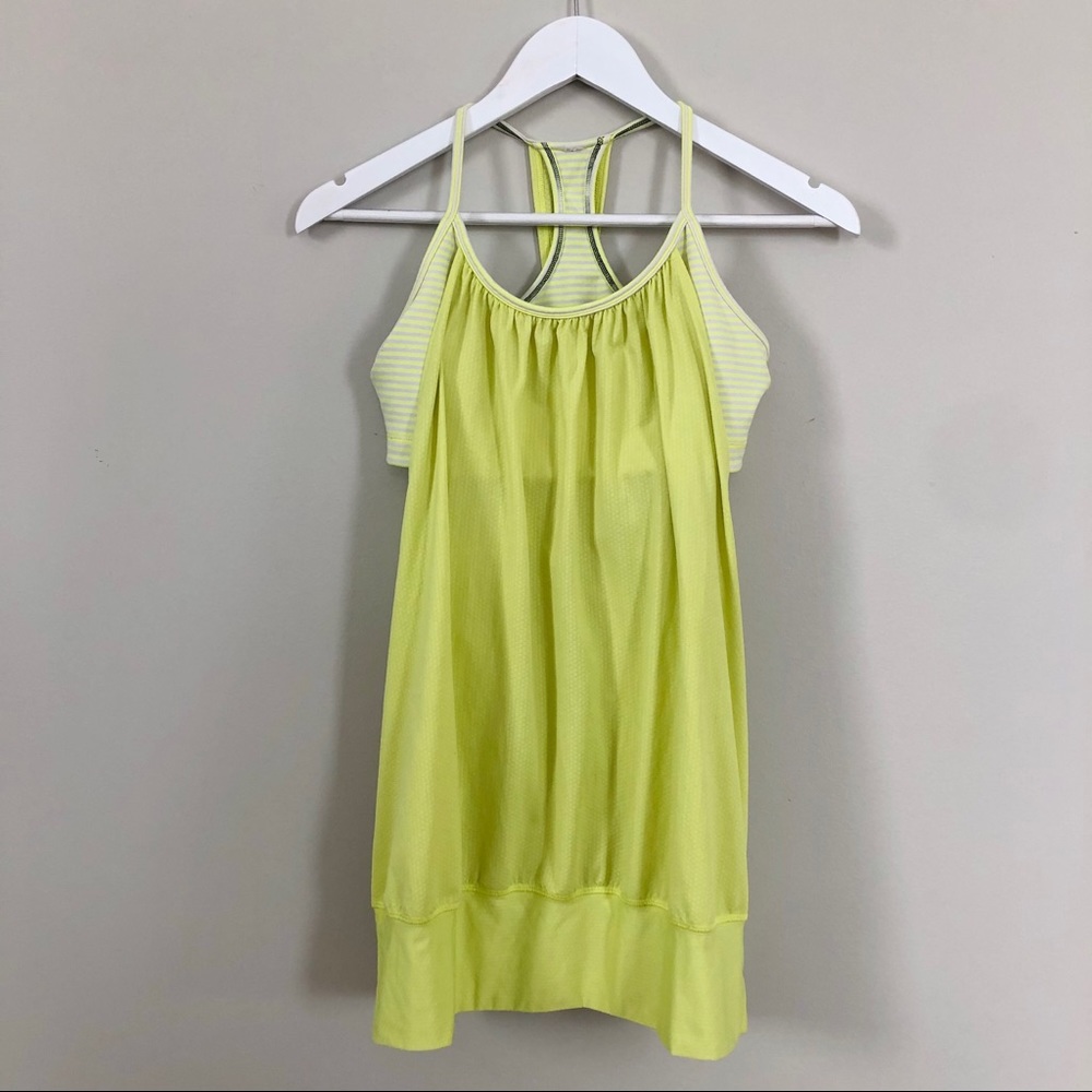 Lululemon No Limits tank top with built in bra